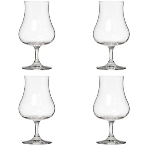 Lot de 4 Verres Design "Liqueur" 22cl Transparent