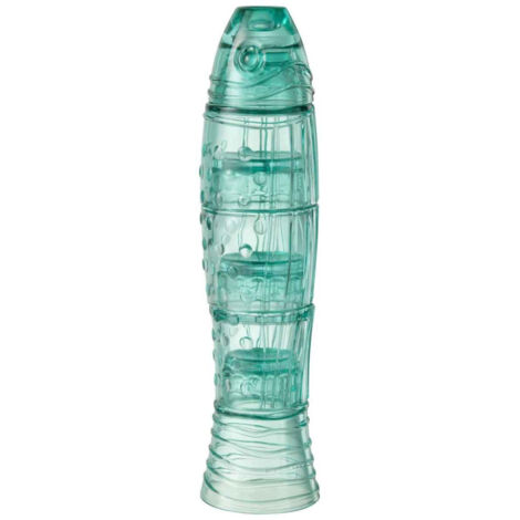 Lot de 4 Verres Design "Poisson" 36cm Bleu Azur