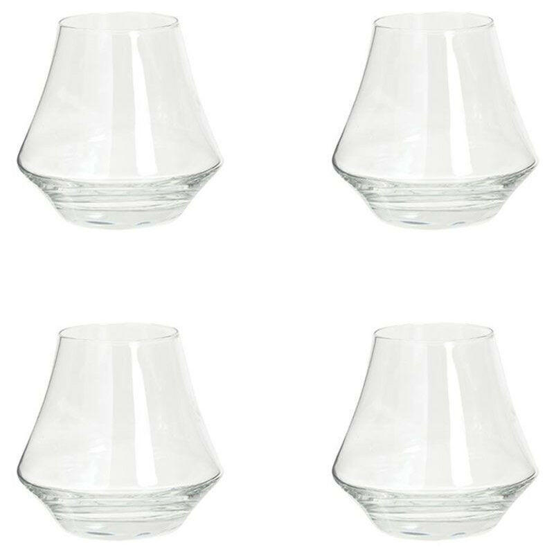 Lot de 4 verres à whisky - 29cl - Transparent - d 9 cm - Livraison gratuite