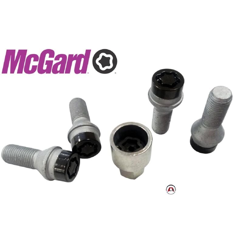 4 vis - 14x125 - L28.2 - H17 - Conique - Antivol de roues - Noir - 27226SUB