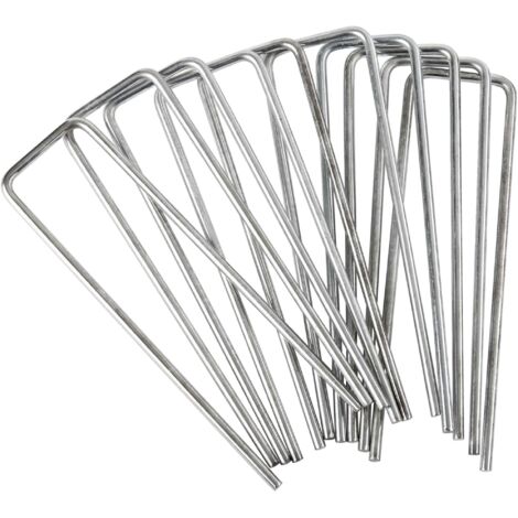 Lot de 40 Agrafes métalliques galvanisée Werkapro 15x4cm