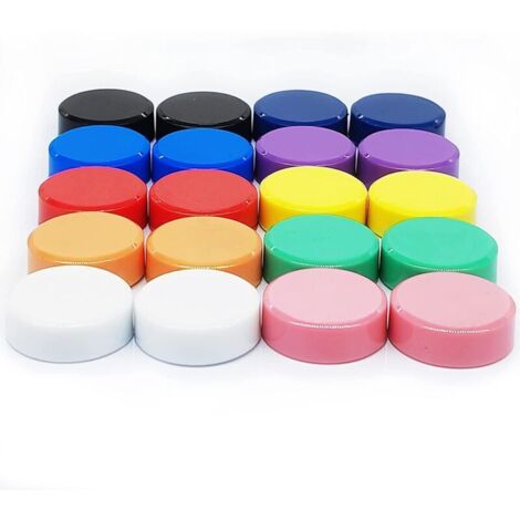 Lot de 40 Aimant Frigo Magnetic Magnet Frigo, Aimant Puissant, Petit Rond Colorés Décoratifs Aimants pour Tableau Magnetique Frigo, Tableau Blanc, Salle de Classe, Bureau, Casiers (10 Couleurs) NPTERB