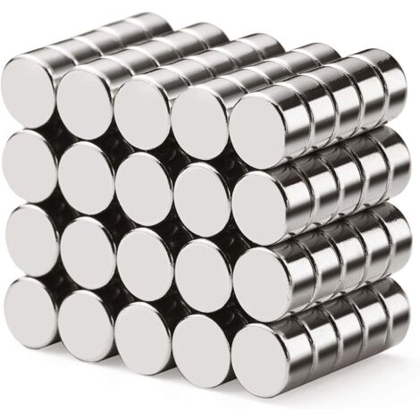 Lot de 40 aimants extra-forts 6 mm x 3 mm, aimants en néodyme pour tableau blanc, réfrigérateur, tableau d'affichage et travaux manuels.