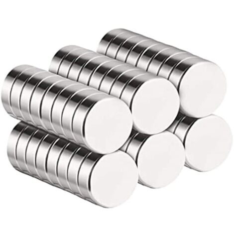 Lot de 40 aimants néodymes ultra puissants – Revêtement nickel premium – Résistants à la rouille – Pour applications spécifiques