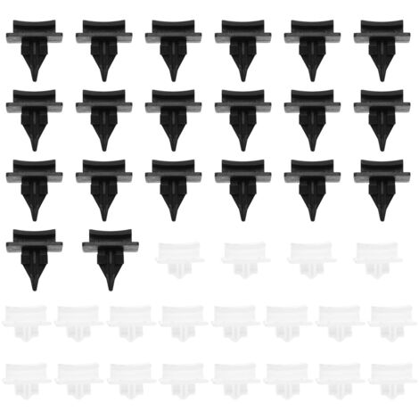Lot de 40 clips de garniture latérale de pare-brise avant compatibles avec Ford Transit V184, OEM 4069906 4069907