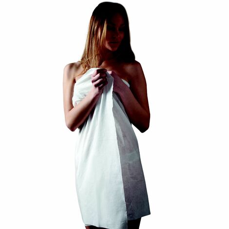 Lot de 40 draps de bain en spunlace 100 x 150 cm jetables - Vivezen
