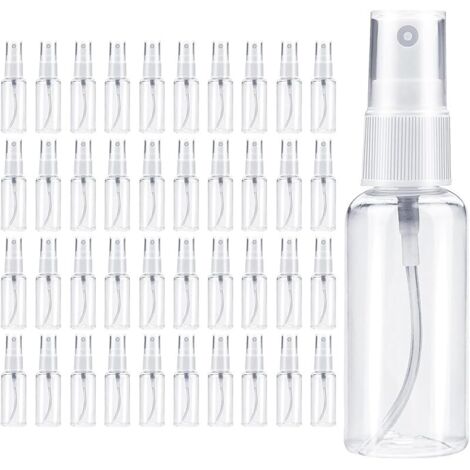 Lot de 40 flacons pulvérisateurs de 30 ml - Mini vaporisateurs à remplir - En plastique - Pour alcool, soins du corps, liquides, cosmétiques, parfum