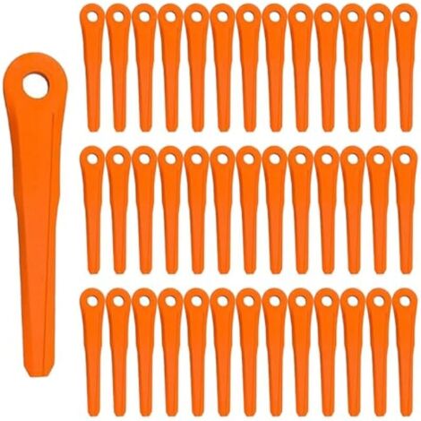 Lot de 40 lames en plastique 4002 007 1000 pour Stihl PolyCut 6-2, 6-3, 7-3, 28-2, 48-2, 27-3, 47-3, lames de rechange pour tondeuse Stihl PolyCut