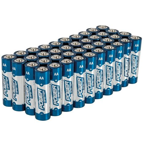 Lot de 40 Piles alcalines Super LR6 type AA - Lot de 40