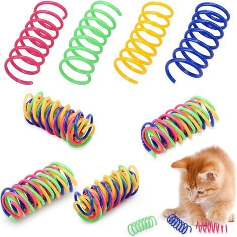 Lot de 40 Ressorts en Spirale Chat Jouets pour Chat Jouet en Plastique
