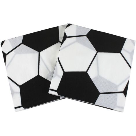 lot De 40 Serviettes En Papier Colores-serviettes De Table Football Serviettes De Table Jetables, Pour Cocktail, Fte,  Bricolage, Origami, Pour La