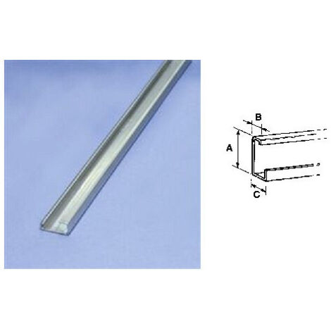 Lot de 42m de profilé asymetrique en C 32x9x15mm (14 longueurs de 3m) ERICO 558010