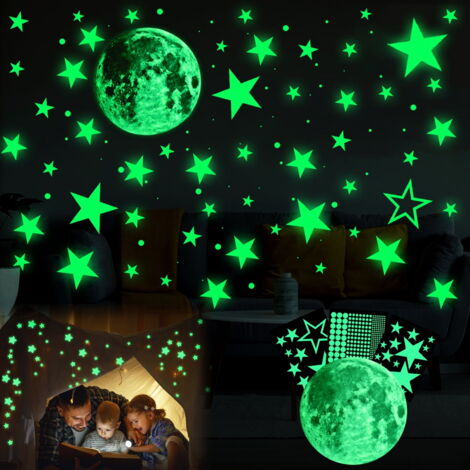 Lot De 26 Autocollants Muraux Phosphorescents Avec Chiffres - Pour Chambre D'enfant, Salle De Classe - Brillent Dans Le Noir