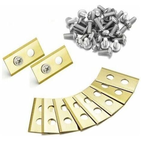 Lot de 45 lames en titane de rechange pour tondeuse robot Worx Landroid - Lames en titane de 1 mm de qualité supérieure et vis Dacromet améliorées,LAOA