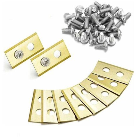 Lot De 45 Lames Titane Rechange Pour Tondeuse Robot 1 Mm Qualité Supérieure Avec Vis Dacromet Améliorées