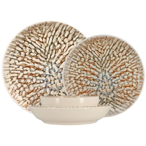 Lot de 48 assiettes en porcelaine, AMBRE