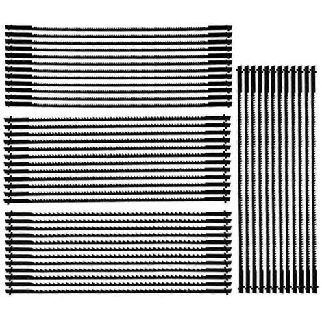 Lot de 48 lames de scie à chantourner, lames de rechange de 12,7 cm (5 pouces) avec embout à goupille, outils pour le travail du bois