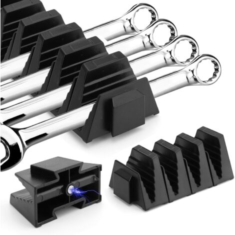 Lot de 48 organiseurs de clés modulaires pour tiroirs à outils – Porte-clés modulaire avec étiquettes métriques et SAE, support de rangement parfait pour outils