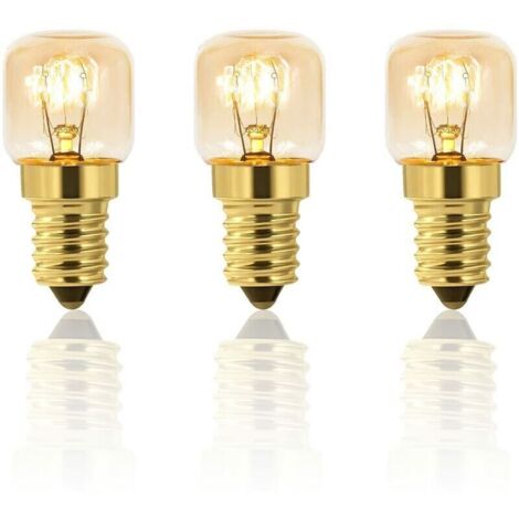 Lot de 5 Ampoule a Sel 25W E14 T22, Incandescence Blanc Chaud 2700K, 160LM, AC 230V, Ampoule Four 25w 300°, Pour Four, Frigo, Lampe de Sel, Fours Grill