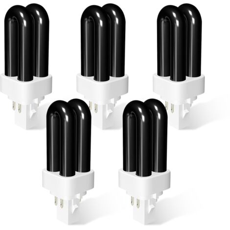 Lot de 5 ampoules de rechange 41050 pour piège à insectes DynaTrap DT1050, DT1100 et DT1250, lampe anti-moustiques UV 7 W, pour une surface de 0,2 hectare.