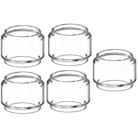 Lot de 5 ampoules de rechange en verre Pyrex pour réservoir GeekVape Zeus Sub Ohm / Zeus X RTA 4,5 ml (transparentes)