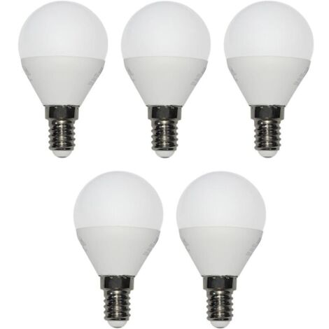 Lot de 5 Ampoules LED E14 à économie d'énergie - 5 x 3 W - 250 lm - Chaud 3000 K