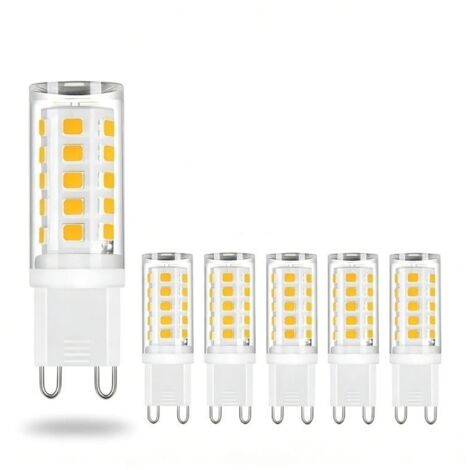 Lot de 5 ampoules LED maïs céramique blanches G9-5W, lumière neutre, base G9, sans scintillement, économie d'énergie, 220V