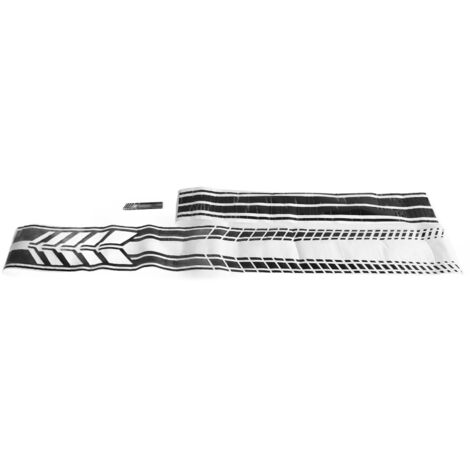 Lot de 5 autocollants à bandes pour capot de voiture, autocollants en vinyle pour rétroviseurs latéraux, autocollants graphiques à bandes sportives, accessoires de décoration extérieure universels pou