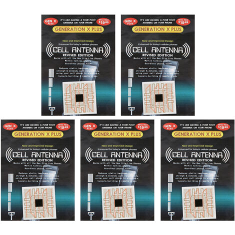 Lot de 5 autocollants amplificateurs de signal pour téléphones portables, talkies-walkies et autres appareils de signalisation, idéaux pour le camping et les remontées mécaniques.-AquaForge