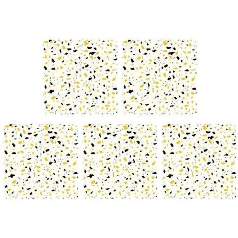 Lot de 5 autocollants muraux 30 x 30 cm pour carrelage, idéal pour la cuisine et la salle de bain.