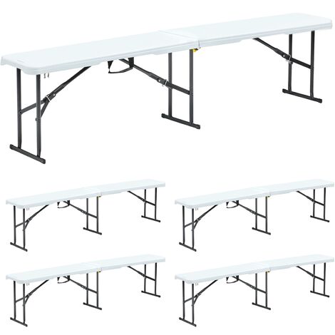 Lot de 5 bancs pliants 3 personnes
