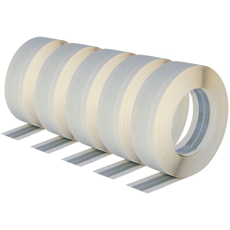 Lot de 5 bandes armées Semin pour la réalisation et le renfort des angles sortants de plaques de pâtre - 30 m