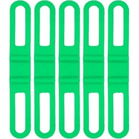 Lot de 5 bandes élastiques en silicone pour vélo, lampe de poche, support de remplacement pour éclairage de vélo