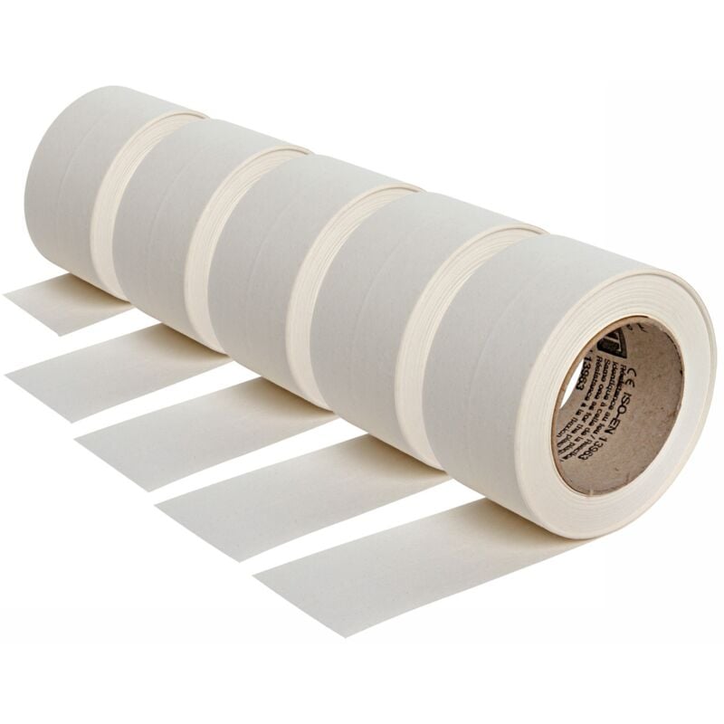 Lot de 5 bandes joint papier kraft Semin pour réaliser les joints des plaques de pâtre en association avec un enduit - 23 m sous blister