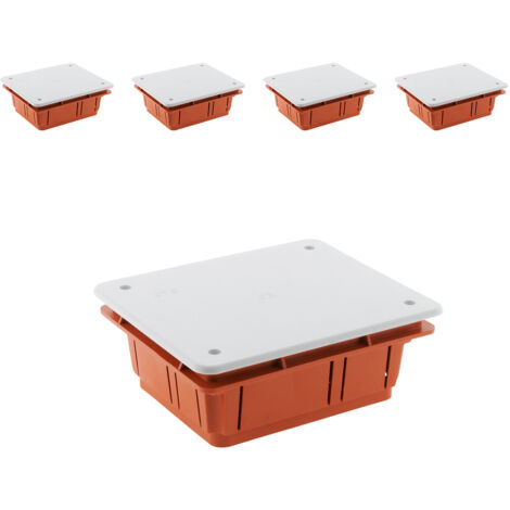 Lot de 5 boîtes dérivation à encastrer - Zenitech