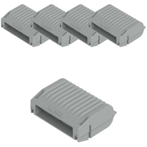 Lot de 5 boîtes Gelbox T2 série 221/2273 connecteurs 4mm² - IPX8 - Wago