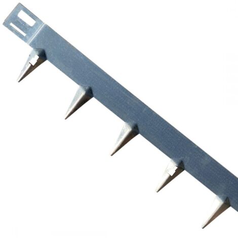 Lot de 5 bordures flexibles en acier galvanisé – Hauteur 65 mm – Longueur 1075 mm – Ancrage 85 mm – Épaisseur 1,6 mm