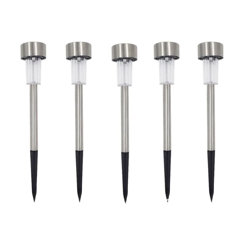 Fei Yu - Lot de 5 bornes solaires à led lampes de jardin à planter