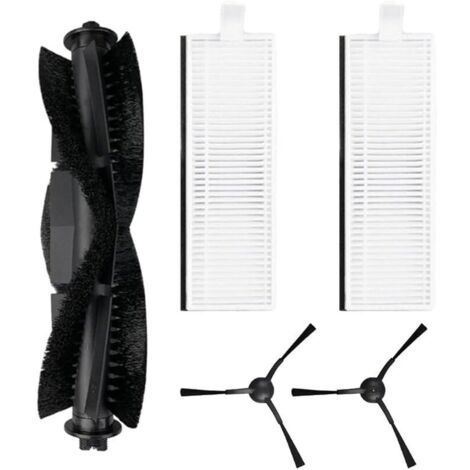 Lot de 5 brosses latérales principales pour aspirateur robot pour Laresar Evol 3, 1 brosse à rouleau principale, 2 filtres HEPA, 2