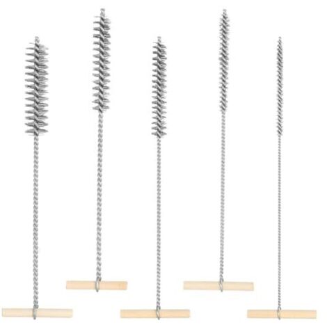 Lot de 5 brosses pour trous perçage - 8 mm/12 mm/16 mm/20 mm/25 mm Brosse métallique ronde en acier inoxydable nettoyage percussion Nettoyage efficace des