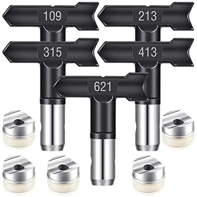 Fei Yu - Lot de 5 buses de pulvérisation réversibles pour pulvérisateur de peinture sans air (109, 213, 315)