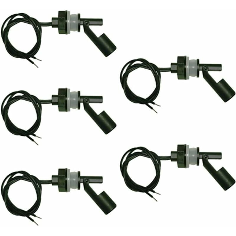 Start - Lot de 5 Capteurs de Niveau deau, Interrupteur Flotteur Pour, Pompe Capteur Niveau eau Interrupteur De Niveau Automatique pour Aquarium de