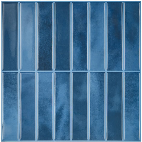 Lot de 5 Carreaux de Crédence 3D Autocollants (25x25 cm) - Panneaux Muraux Imperméables Autoadhésifs pour Cuisine et Salle de Bain, Installation Facile