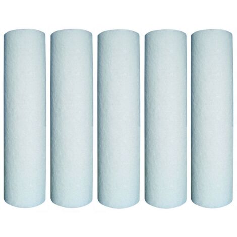 Lot de 5 cartouches microfibre 20 microns – Filtration efficace pour systèmes 3/4' – Améliore la qualité de l'eau – Installation rapide