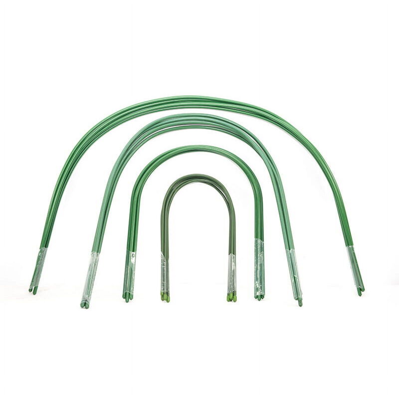 Lot de 5 cerceaux de serre pour tunnel de culture de jardin pour soutenir les couvertures de rangées de jardinage