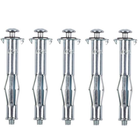 Lot de 5 chevilles en métal à expansion – Longueur 46mm – Pour murs creux 1 à 5mm – Fixation sécurisée pour objets lourds – Kreator