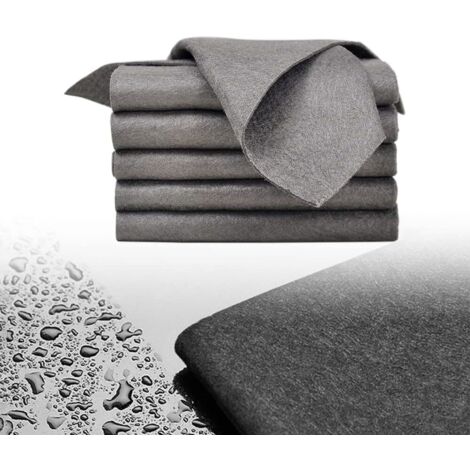 Lot de 5 chiffons de nettoyage épais et magiques, réutilisables et en fibres ultra-fines. Pour la maison, les vitres, les miroirs et la voiture. Ne se froissent pas. (30 x 40 cm)
