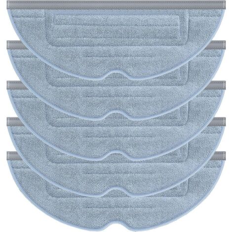 Lot de 5 chiffons de rechange pour aspirateurs T7, T7plus et S7. Chiffons de nettoyage pour aspirateurs Roborock S7.