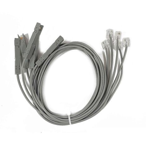 Lot de 5 connecteurs RJ11/RJ45 vers câble de brassage 110, outil de test pour signaux téléphoniques et voix, adaptateur A 110 vers RJ11