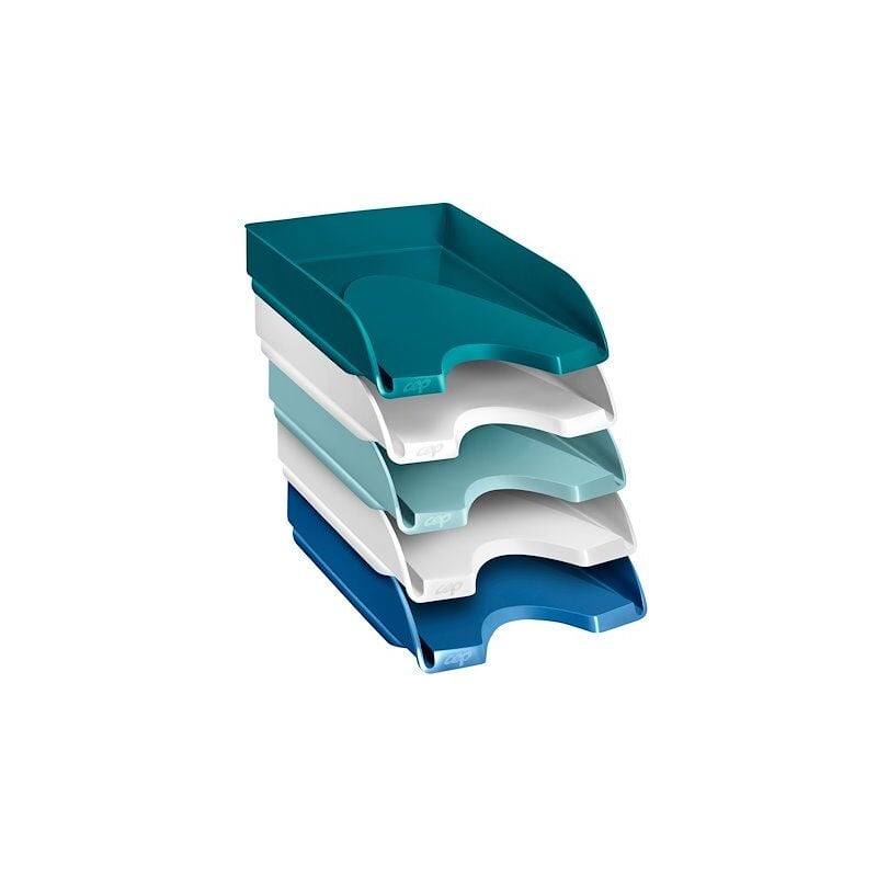 VOW - Lot de 5 corbeilles à courrier Riviera cep couleurs assorties